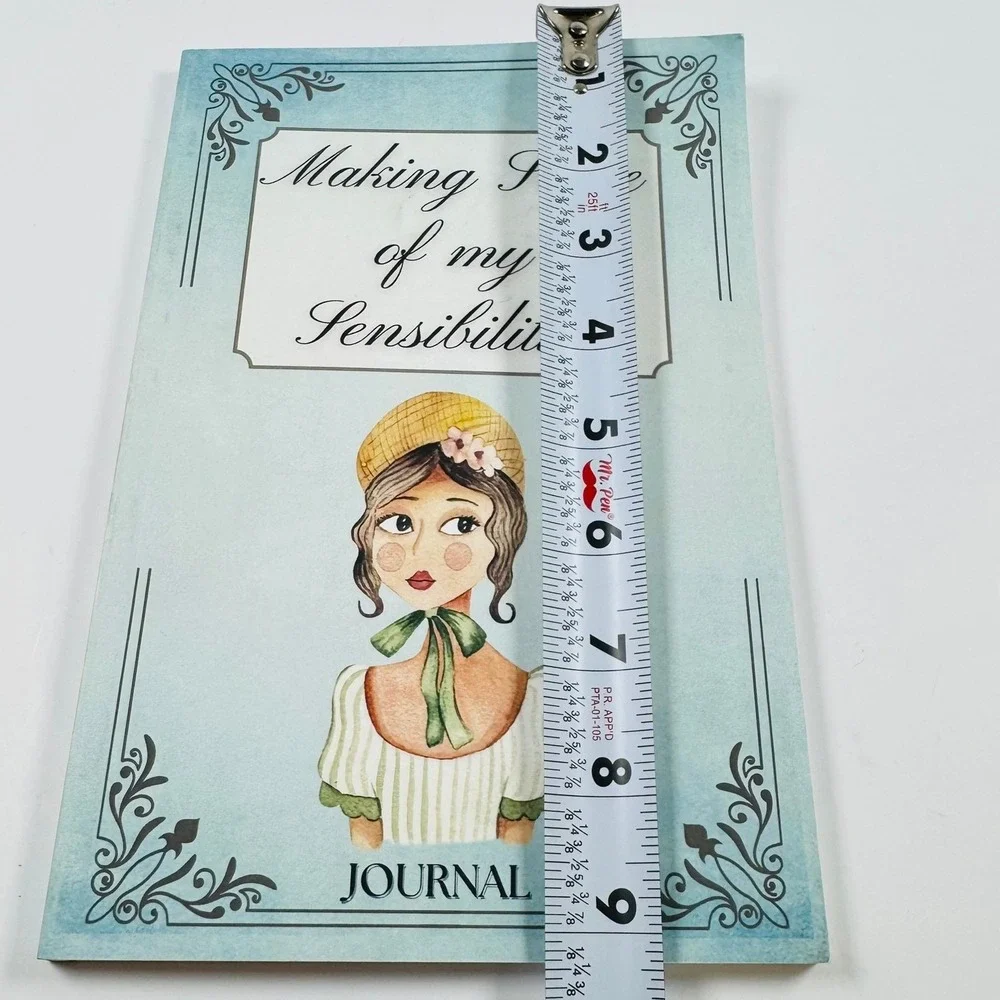 Jane Austen Inspired Journal Making Sense of my Sensibilities Lined Notebook 9x6